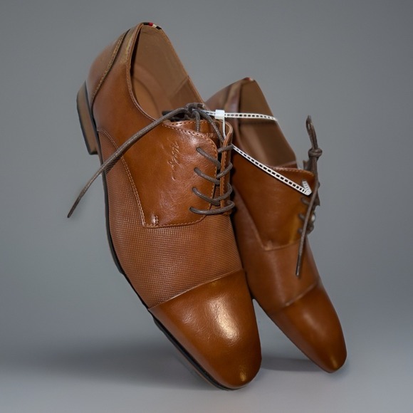 NWOT‎ Tommy Hilfiger Sheldon Oxford Dress Shoes Men\'s Size 11.5 Brown main image 12